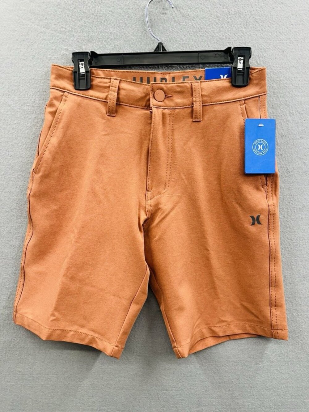 Hurley Quick Dry Hybrid Walkshort Mens Size 27 Orange 4-Way Stretch NWT
